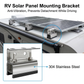 4 Pack Stainless Steel Solar Panel Mounting Brackets (Style A) - Heavy Duty Solar Panel Z-Brackets, Rustproof & Anti-Vibration Stable Fixing Mounts for RV Boat Camper Roof
