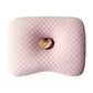 Pink Breathable Ear Hole Pillow for Side Sleepers — Cooling Ice Dot Fabric Hollow Beauty Pillow with 3.5" Center Hole and PP Cotton Fill for CNH & Ear Piercing Protection (17.3 × 12.6 in)