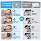 Blue Breathable Ear Hole Pillow for Side Sleepers — Cooling Ice Dot Fabric Hollow Beauty Pillow with 3.5" Center Hole and PP Cotton Fill for CNH & Ear Piercing Protection (17.3 × 12.6 in)