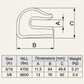 5/16" U-Shaped Forged Weld-On Grab Hook - Heavy Duty Alloy Steel Chain Tow Hook with Galvanised Finish for Trailer Truck Off-Road Recovery Rigging