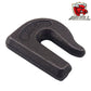 3/8" U-Shaped Forged Weld-On Grab Hook - Heavy Duty Alloy Steel Chain Tow Hook with Galvanised Finish for Trailer Truck Off-Road Recovery Rigging