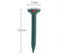 2 Pack Green Solar Powered Waterproof Snake & Rodent Repeller - Vibration Wave Mole Gopher Deterrent with Buzzer and Ground Stake for Garden Yard Lawn Farm