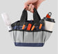 Mutifunctional Garden Tool Storage Bag with 7 Outer Pockets & Antidrop Elastic Band - Heavy Duty Waterproof Oxford Cloth Gardening Tote, Medium Size (32 × 15 × 13 cm)