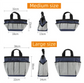 Mutifunctional Garden Tool Storage Bag with 7 Outer Pockets & Antidrop Elastic Band - Heavy Duty Waterproof Oxford Cloth Gardening Tote, Medium Size (32 × 15 × 13 cm)