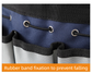 Mutifunctional Garden Tool Storage Bag with 7 Outer Pockets & Antidrop Elastic Band - Heavy Duty Waterproof Oxford Cloth Gardening Tote, Medium Size (32 × 15 × 13 cm)