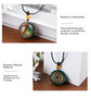 Orgone Style Mineral Stone Pendant with Cord and Jewellery Gift Box - Handmade Natural Crystal Resin Necklace for Women Men Christmas Gifts