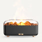 Black Flame Effect Aroma Diffuser & Humidifier with Colour Ambient Lighting and Poweroff Protection - 300ml Essential Oil Mist Diffuser for Bedroom Office and Home