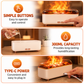 White Flame Effect Aroma Diffuser & Humidifier with Colour Ambient Lighting and Poweroff Protection - 300ml Essential Oil Mist Diffuser for Bedroom Office and Home