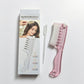 Liquid Guide Comb with Dust Cover and Dropper, Gift Boxed Scalp Treatment Applicator for Hair Follicle Care & Head Massage—Pink