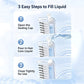 Liquid Guide Comb with Dust Cover and Dropper, Gift Boxed Scalp Treatment Applicator for Hair Follicle Care & Head Massage—Pink