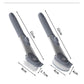 Grey Long Handle Liquid Dispensing Dish Brush（1 brush head+1 sponge brush head） - TPR and PP Construction - Press Button Soap Release,  Non Slip Grip, Kitchen Pot Pan Sink Cleaning Tool