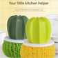 Cactus-shaped nano cleaning brush set with 3 pack green replacement heads and Green storage box - PP Material, Non-Scratch Design, Multi-Purpose Kitchen Scrubber for Pots, Pans and Dishes - Space Saving Storage, Easy Grip Ergonomic Shape
