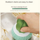 Cactus-shaped nano cleaning brush set with 3 pack green replacement heads and Green storage box - PP Material, Non-Scratch Design, Multi-Purpose Kitchen Scrubber for Pots, Pans and Dishes - Space Saving Storage, Easy Grip Ergonomic Shape