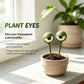 1 pair Eyes flowerpot decorative ornaments - 3D Printed Pot Decorations, Quirky Planter Accessory with Personality for Home Garden Desk Gift