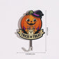 10-pack Halloween Themed Acrylic Wall Hooks（Pumpkin imp pattern） - Self Adhesive Iron Art Hanger for Keys Bags, Spooky Pumpkin Decor for Entryway and Party