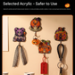 10-pack Halloween Themed Acrylic Wall Hooks（Witch Brewing Potions pattern） - Self Adhesive Iron Art Hanger for Keys Bags, Spooky Pumpkin Decor for Entryway and Party