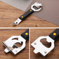 4-in-1 Stainless Steel Bottle Opener and Can Opener - Heavy Duty Beer Opener with Non-Slip ABS Handle, Multi-Purpose Kitchen Gadget for Camping, BBQ, Bar and Home Use