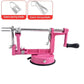 Pink 3-in-1 Apple Peeler Slicer and Corer - Manual Hand Crank Fruit Peeling Machine with Strong Suction Base and Stainless Steel Blades,  Kitchen Gadget for Efficient Meal Prep