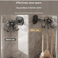 2-pack Beige Octopus Wall Hook Organizer - 360 Degree Rotating Adhesive Kitchen Utensil Holder with 6 Hooks, No Drill Space Saving Storage Rack for Cooking Tools and Towels