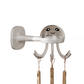 2-pack White Octopus Wall Hook Organizer - 360 Degree Rotating Adhesive Kitchen Utensil Holder with 6 Hooks, No Drill Space Saving Storage Rack for Cooking Tools and Towels