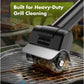 Black Electric BBQ Grill Brush - Cordless Rotating Grill Cleaner with Stainless Steel Bristles, Rechargeable Barbecue Scrubber for Outdoor Grilling and Kitchen Use