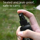 2 Pack 50ml Portable Spray Bottle - Leakproof Travel Mist Sprayer with Carabiner, Fine Mist Pump for Outdoor Camping Hiking, 12cm Black