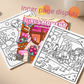 Relaxing Lifestyle Colouring Book - 20 x 20 cm Square Creative Colouring and Drawing Book with Detailed Everyday Scenes for Art, Colouring and Creative Projects