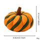 2 Pack 3D Printed Spiral Pumpkin Decoration - Orange and Dark Green Twisted Rib Design, Lightweight Halloween Tabletop Ornament for Autumn Home and Party Decor