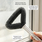 Triangular Window Screen Cleaner Brush - 32cm Long Handle Durable Bristles for Window Tracks, Blinds, Screens and Tight Gaps