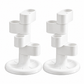 2 PCS 360 Rotating Toothbrush Holder - Vertical Layered Storage Stand with Anti Slip Base for Electric Toothbrushes and Bathroom Sink Countertop Organiser