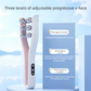 Electric EMS Microcurrent Facial Roller - 3-Level V-Face Contouring Device - Rechargeable Skin Lifting and Firming Massager for Neck and Jawline - Pink