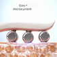 Electric EMS Microcurrent Facial Roller - 3-Level V-Face Contouring Device - Rechargeable Skin Lifting and Firming Massager for Neck and Jawline - Pink