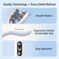 Electric EMS Microcurrent Facial Roller - 3-Level V-Face Contouring Device - Rechargeable Skin Lifting and Firming Massager for Neck and Jawline - Pink