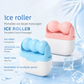 Blue Portable Dual-Head Ice Roller for Face & Body - Cooling Facial Massager for De-Puffing and Firming