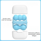 Blue Portable Dual-Head Ice Roller for Face & Body - Cooling Facial Massager for De-Puffing and Firming