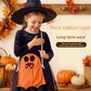 White Halloween Trick or Treat Bag - Ghost Shaped Canvas Crossbody Tote - Reusable Gift Sack for Party Favors and Seasonal Home Decoration