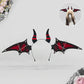 Halloween Bat Wing Devil Horn Headband - Black Red Gothic Vampire Cosplay Hair Accessory, Bendable Demon Aliceband for Parties, Dress Up and Comic Con