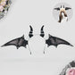 Halloween Bat Wing Devil Horn Headband - Black Gothic Vampire Cosplay Hair Accessory, Bendable Demon Aliceband for Parties, Dress Up and Comic Con