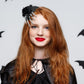 Halloween Skeleton Hand Hair Clip with Black Rose and Spider - Gothic Side Hair Barrette for Costume Parties, Cosplay, Vampire and Horror Dress Up