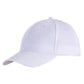White Magnetic Ponytail Baseball Cap for Women - Open Back High Ponytail Hat with Magnetic Closure and Curved Brim for Outdoor Wear, Travel and Everyday Styling