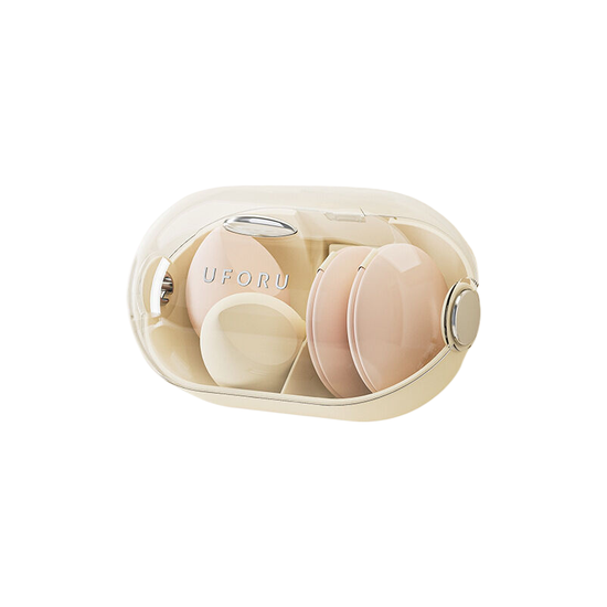 Punch-Free wall mounted beauty egg storage box with lid