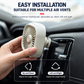 Mini Portable USB Car Air Vent Fan - Khaki, 3-Speed Wind with Ambient LED Light, Rotatable Vent Clip, Compact Cooling Solution for Car Interior