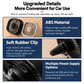 Mini Portable USB Car Air Vent Fan - Khaki, 3-Speed Wind with Ambient LED Light, Rotatable Vent Clip, Compact Cooling Solution for Car Interior
