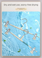 Creamy white Adjustable Pants Hangers 10 Pack - 31 cm Metal Clip Hangers with Non Slip Soft Grip Clips, Space Saving Wardrobe Organisers for Trousers, Skirts and Shorts