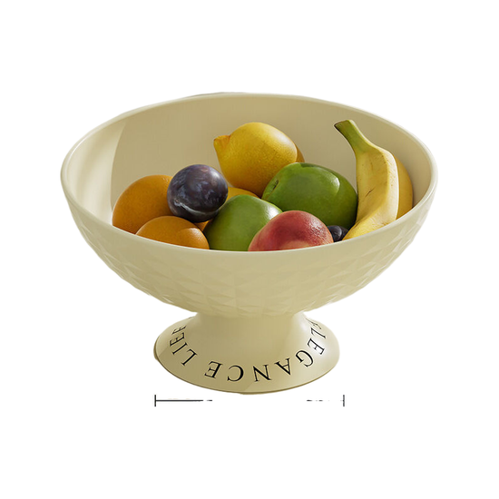 Diamond Fruit Plate Cream White 25.8/12.8x13.5cm