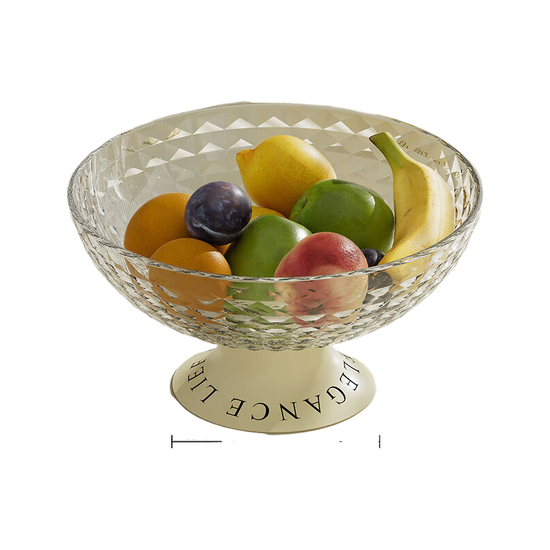 Diamond fruit tray transparent 25.8/12.8x13.5cm