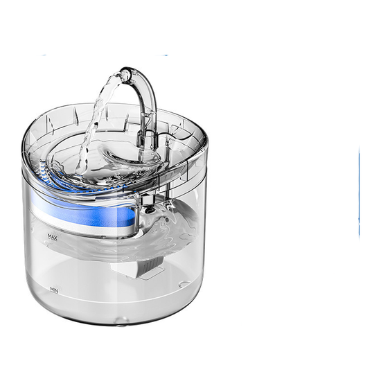 Transparent pet charging water dispenser [including adapter] 165 * 165 * 172mm