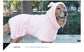 Blue Hooded Dog Bathrobe - Super Absorbent, Adjustable Fit, Cozy Pet Towel (Size : L)