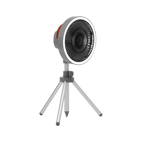 Gery Portable Outdoor Tripod Fan - USB Rechargeable Camping Fan with Remote Control, Folding & Adjustable for Outdoor Activities and Travel