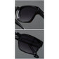 Dark Grey Trendy Oversized Lightweight Blue Light Blocking Sunglasses for Men - Anti-Fog, Photochromic, and UV Protection